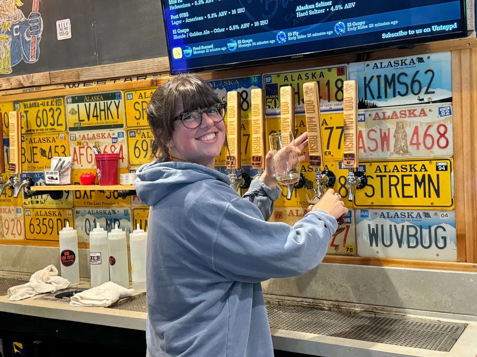 Katelyn 'Hallzy' Hall at Odd Man Rush Brewing
